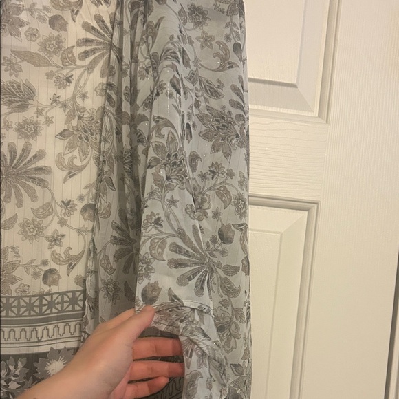 Apt. 9 Gray and Black Floral Kimono - Picture 4 of 5